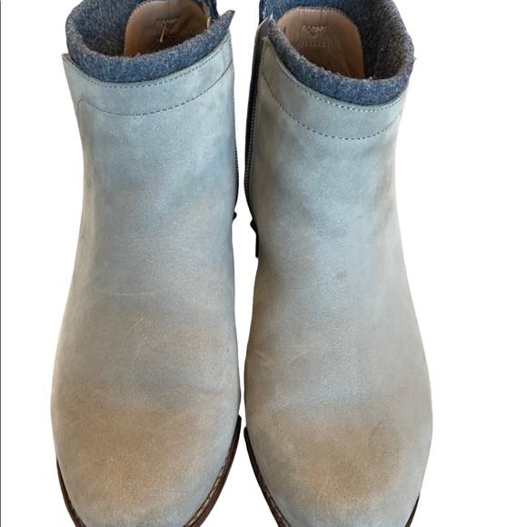 Vionic Ankle Boots Hope Joslyn Leather Taupe Weather Resistant Suede - Picture 3 of 8